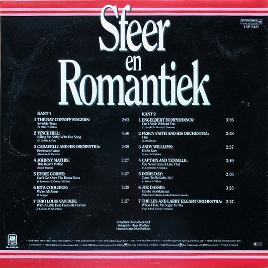 Various – Sfeer En Romantiek (LP) Vinyl LP Vinyl Zeer Goed / Hoesje Goed "VINYLSINGLES.NL"