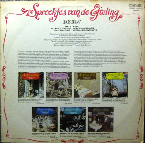 Various - Sprookjes Van De Efteling - Deel 7 (LP) Vinyl LP Vinyl Very Good (VG) <br> Hoes Good Plus (G+)