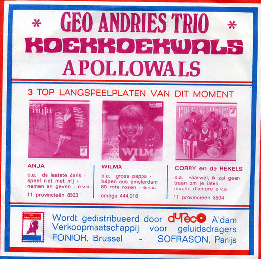 Geo Andries - Koekoekwals Vinyl Singles Vinyl Zeer Goed / Hoesje Goed "VINYLSINGLES.NL"