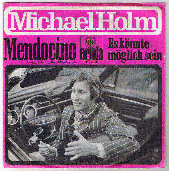 Michael Holm - Mendocino Vinyl Singles Vinyl Very Good (VG) <br> Hoes Good Plus (G+)