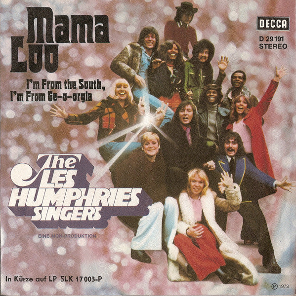 Les Humphries Singers - Mama Loo Vinyl Singles Vinyl Very Good (VG) <br> Hoes Good Plus (G+)