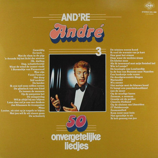 André van Duin - And're Andre 3 - 50 Onvergetelijke Liedjes (LP) Vinyl LP Vinyl Zeer Goed / Hoesje Goed "VINYLSINGLES.NL"
