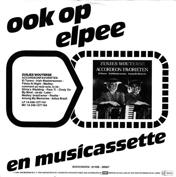 Zusjes Wouterse - Ja-Da Vinyl Singles Vinyl (VG) <br> Hoes (G+)