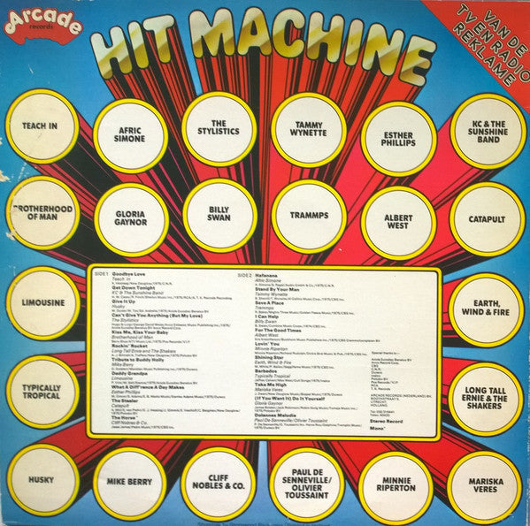 Various - Hit Machine (LP) 51545 Vinyl LP Vinyl Very Good (VG) <br> Hoes Good Plus (G+)