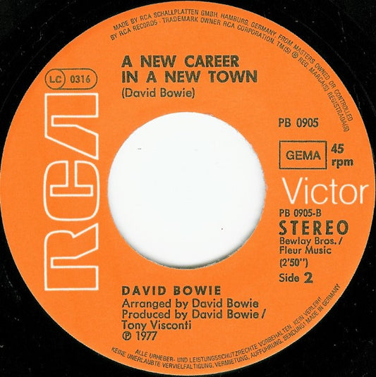 David Bowie - Sound And Vision Vinyl Singles Media VG+ / Sleeve Generic