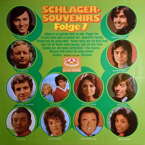 Various - Schlager - Souvenirs Folge * (LP) Vinyl LP Vinyl Very Good (VG) <br> Hoes Good Plus (G+)