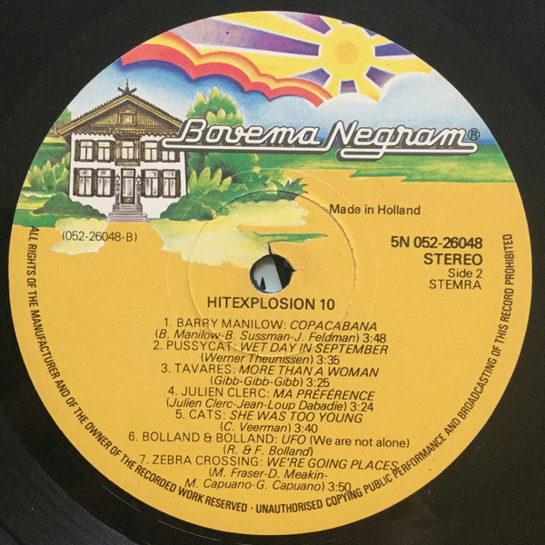 Various - Hit Explosion 10 (LP) Vinyl LP Vinyl Very Good (VG) <br> Hoes Good Plus (G+)