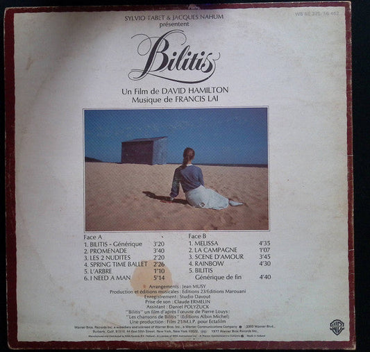 Francis Lai - Bilitis (Bande Originale Du Film) (LP)