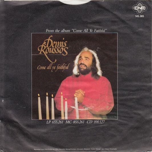 Demis Roussos - Silent Night Vinyl Singles Vinyl Zeer Goed / Hoesje Goed "VINYLSINGLES.NL"