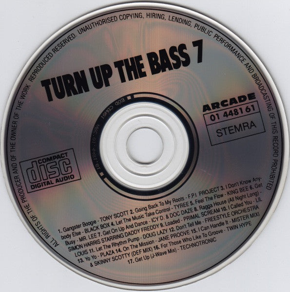 Various - Turn Up The Bass Volume * (CD) Compact Disc Goede Staat