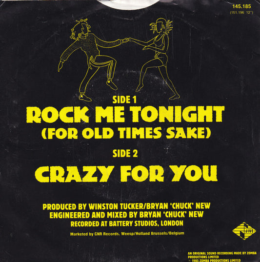 Winston Groovy - Rock Me Tonight (For Old Times Sake) Vinyl Singles Vinyl Zeer Goed / Hoesje Goed "VINYLSINGLES.NL"