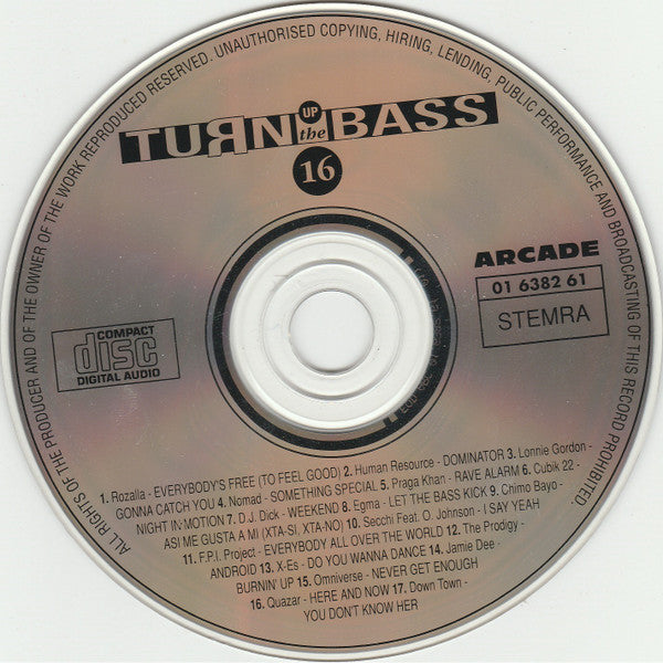 Various - Turn Up The Bass Volume ** (CD) Compact Disc Goede Staat
