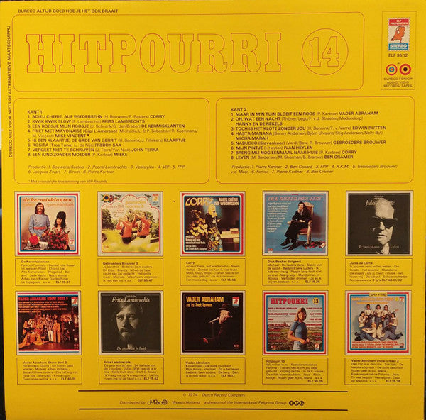 Various - Hitpourri ** (LP) Vinyl LP Vinyl Very Good (VG) <br> Hoes Good Plus (G+)