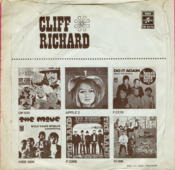 Cliff Richard - Marianne Vinyl Singles Vinyl Very Good (VG) <br> Hoes Good Plus (G+)