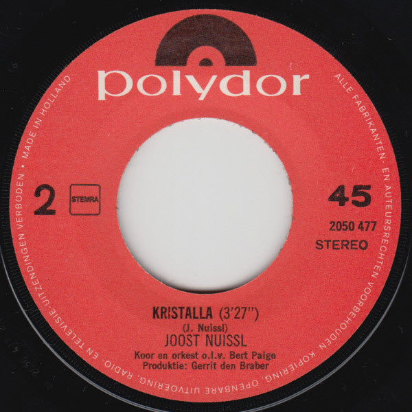 Joost Nuissl - Het Liefste Dat Mij Overkomen Kon Vinyl Singles Vinyl Very Good (VG) <br> Hoes Good Plus (G+)