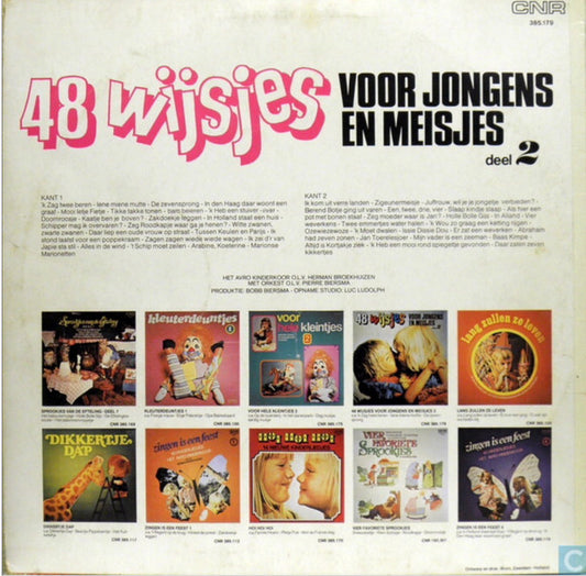Kinderkoor Jacob Hamel - 48 Wijsjes Voor Jongens En Meisjes Deel 2 (LP)