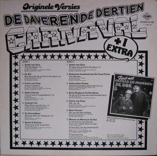 Various - De Daverende Dertien Carnaval + 1 Extra (LP) Vinyl LP Vinyl Zeer Goed / Hoesje Goed "VINYLSINGLES.NL"