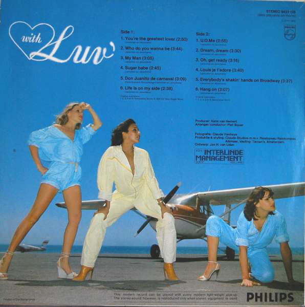 Luv' - With Luv' (LP) Vinyl LP Vinyl Very Good (VG) <br> Hoes Good Plus (G+)