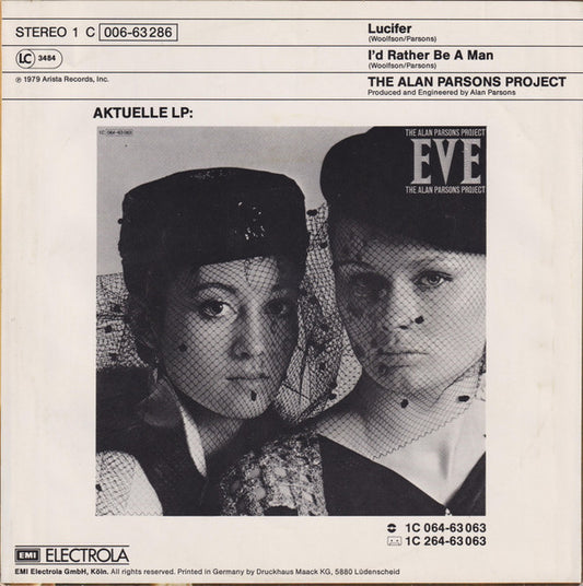 Alan Parsons Project - Lucifer Vinyl Singles Media VG+ / Sleeve G+