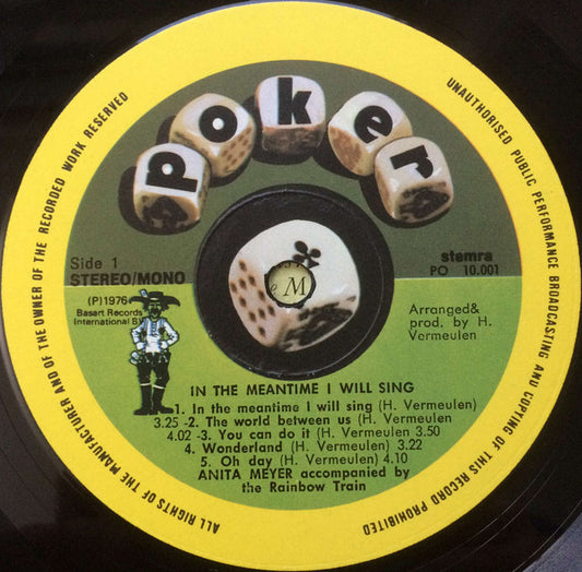 Anita Meyer - In The Meantime I Will Sing (LP) Vinyl LP Vinyl Zeer Goed / Hoesje Goed "VINYLSINGLES.NL"