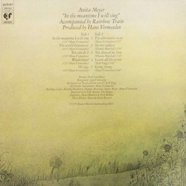 Anita Meyer - In The Meantime I Will Sing (LP) Vinyl LP Vinyl Very Good (VG) <br> Hoes Good Plus (G+)
