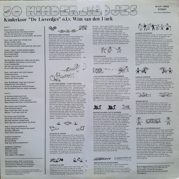 Kinderkoor De Lieverdjes - Wie Doet Er Mee (LP) 97-40560