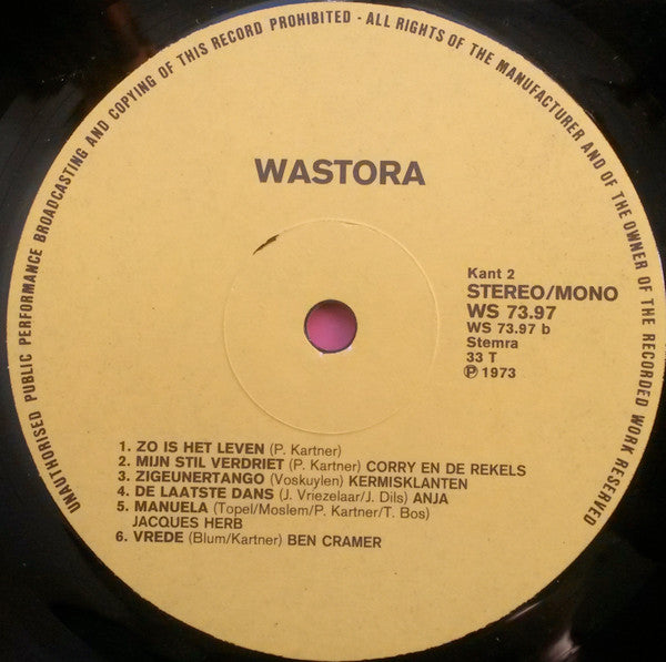 Various - 12 Hits (Wastora Presenteert) (LP) Vinyl LP