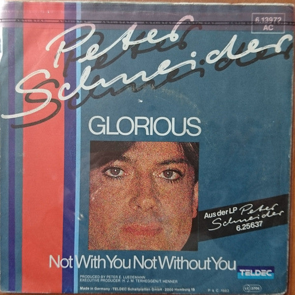 Peter Schneider - Glorious Vinyl Singles Vinyl Very Good (VG) <br> Hoes Good Plus (G+)