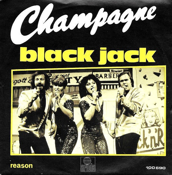 Champagne - Black Jack Vinyl Singles Vinyl Very Good (VG) <br> Hoes Good Plus (G+)