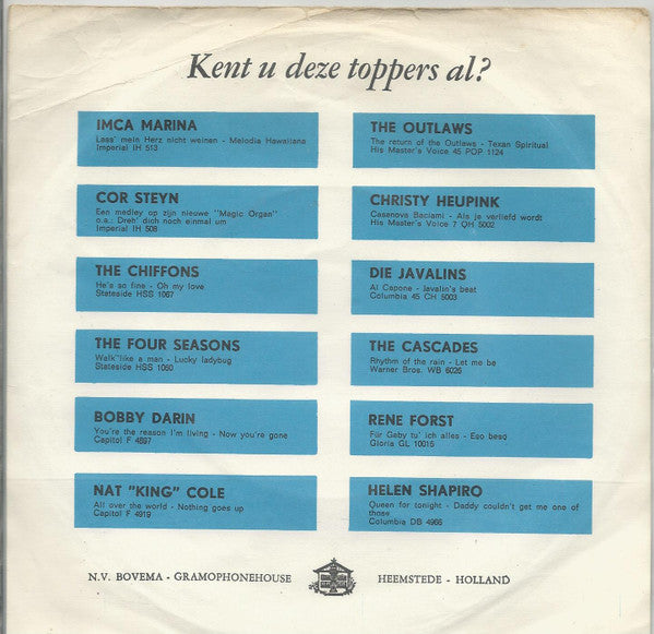 Gitte Hænning en Rex Gildo - Vom Stadtpark Die Laternen Vinyl Singles Vinyl Very Good (VG) <br> Hoes Good Plus (G+)