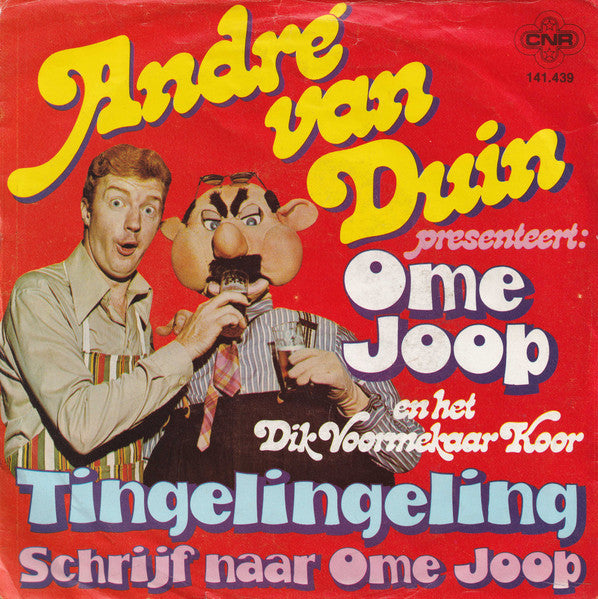 André van Duin Presenteert: Ome Joop En Dik Voormekaar Team - Tingelingeling Vinyl Singles Vinyl Very Good (VG) <br> Hoes Good Plus (G+)