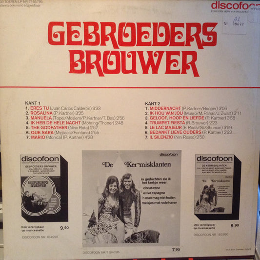 Gebroeders Brouwer - Gebroeders Brouwer (LP) Vinyl LP Vinyl Zeer Goed / Hoesje Goed "VINYLSINGLES.NL"