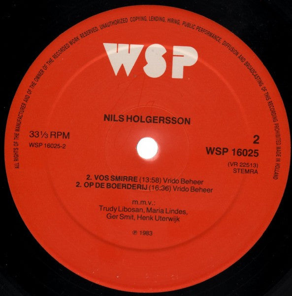 Selma Lagerlöf - Nils Holgersson - Deel 1 (LP) 51361