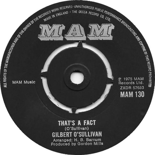 Gilbert O'Sullivan - I Don't Love You But I Think I Like You