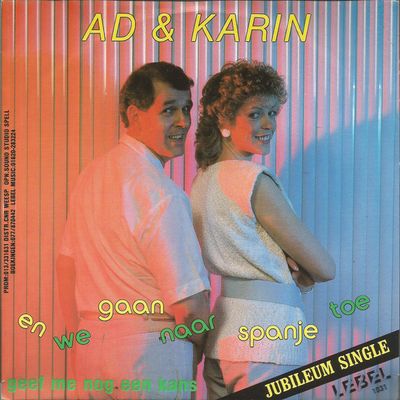 Ad & Karin - En We Gaan Naar Spanje Toe Vinyl Singles Vinyl Zeer Goed / Hoesje Goed "VINYLSINGLES.NL"