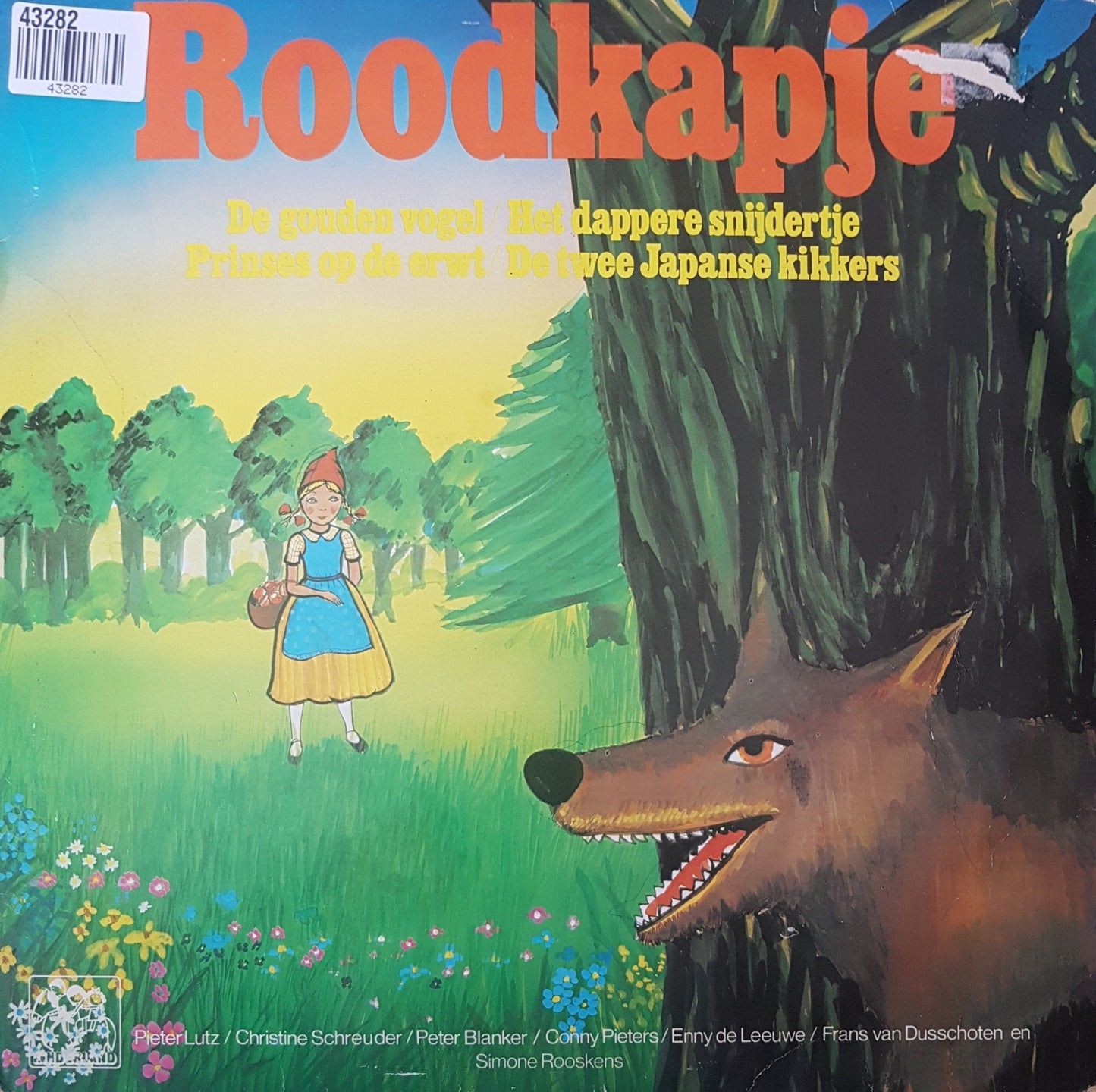 Pieter Lutz, Enny de Leeuwe, Frans van Dusschoten - Roodkapje (LP) Vinyl LP Vinyl Very Good (VG) <br> Hoes Good Plus (G+)