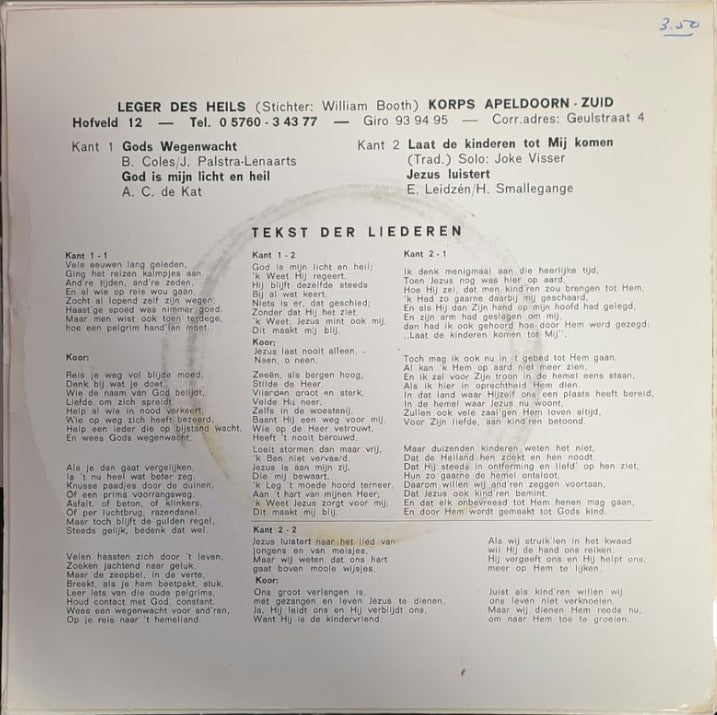 Leger Des Heils Korps Apeldoorn Zuid - Gods Wegenwacht