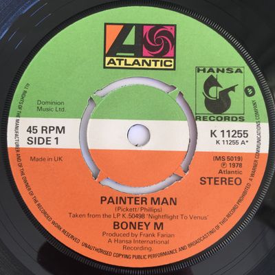 Boney M. - Painter Man Vinyl Singles Vinyl Zeer Goed / Hoesje Generic "VINYLSINGLES.NL"