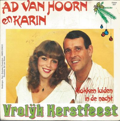 Ad & Karin - Vrolijk Kerstfeest Vinyl Singles Vinyl Zeer Goed / Hoesje Goed "VINYLSINGLES.NL"