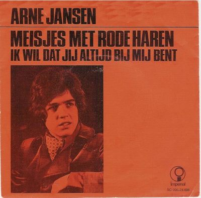 Arne Jansen - Meisjes Met Rode Haren (B-Keus) Vinyl Singles Vinyl (VG) <br> Hoes Plakband