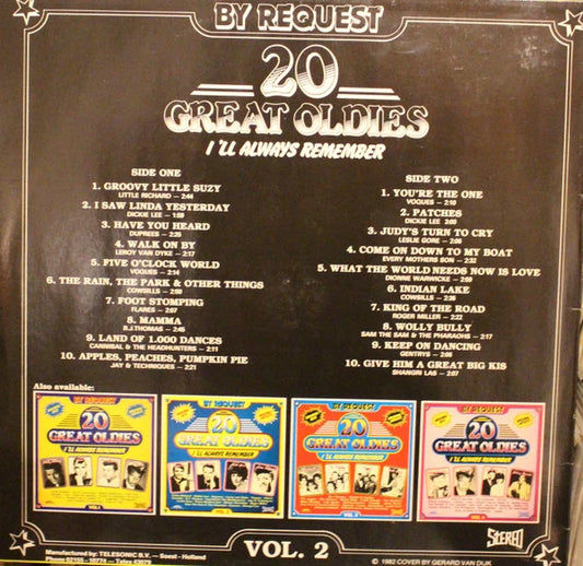 Various - 20 Great Oldies I'll Always Remember Vol 2 (LP) Vinyl LP