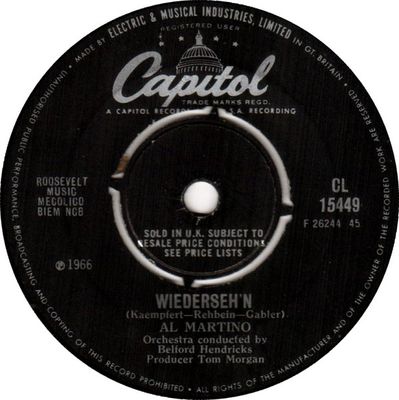 Al Martino - Wiederseh'n Vinyl Singles Vinyl Zeer Goed / Hoesje Generic "VINYLSINGLES.NL"