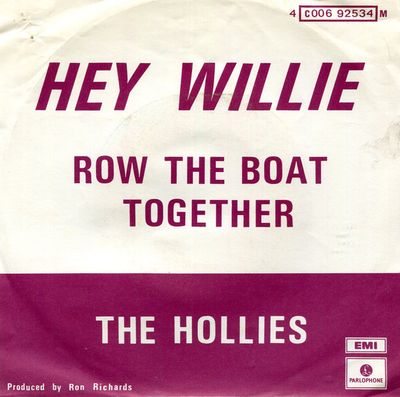 Hollies - Hey Willie Vinyl Singles Vinyl Zeer Goed / Hoesje Goed "VINYLSINGLES.NL"