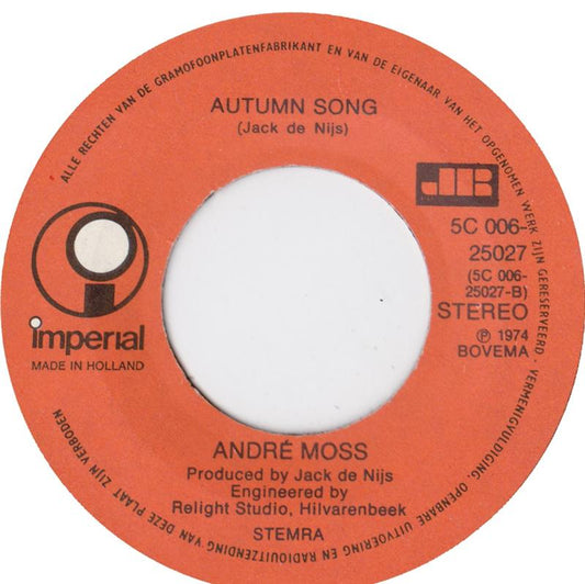 Andre Moss - Rosita Vinyl Singles Vinyl Zeer Goed / Hoesje Generic "VINYLSINGLES.NL"