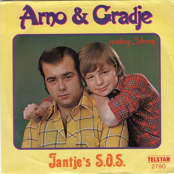 Arno & Gradje - Jantjes S.O.S. Vinyl Singles Vinyl Very Good (VG) <br> Hoes Good Plus (G+)