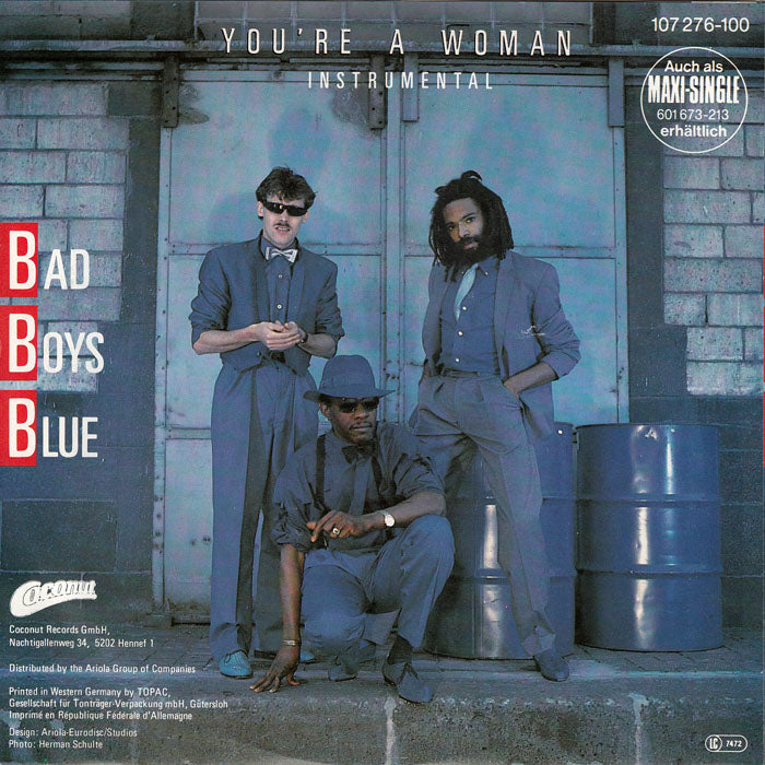 Bad Boys Blue - You're A Woman (B-Keus) Vinyl Singles Vinyl Goed / Hoes Redelijk