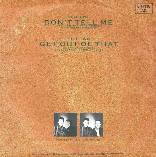 Blancmange - Don't Tell Me
