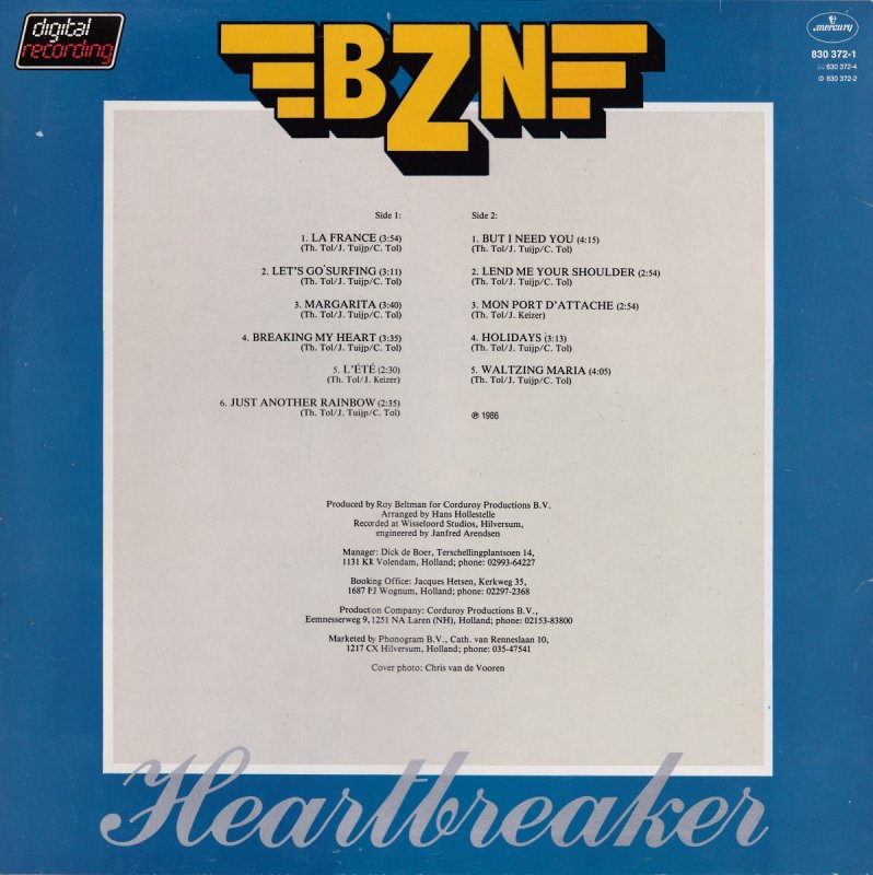 BZN - Heartbreaker (LP) 48637