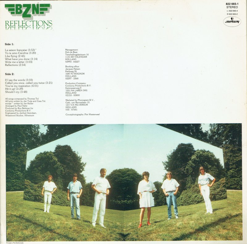 BZN - Reflections (LP) Vinyl LP Vinyl Very Good (VG) <br> Hoes Good Plus (G+)