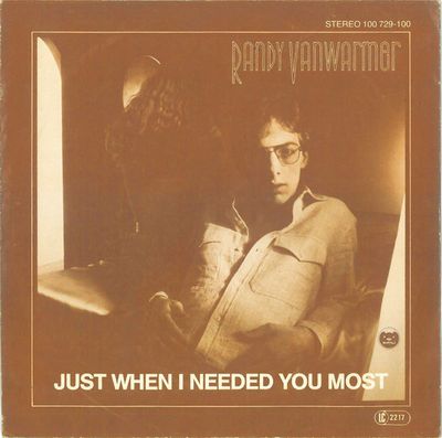 Randy Vanwarmer - Just When I Needed You Most